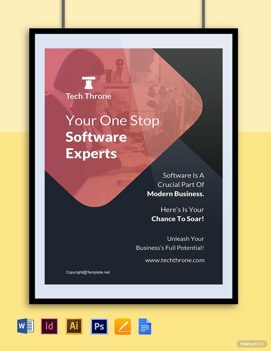 Elegant Software Poster Template