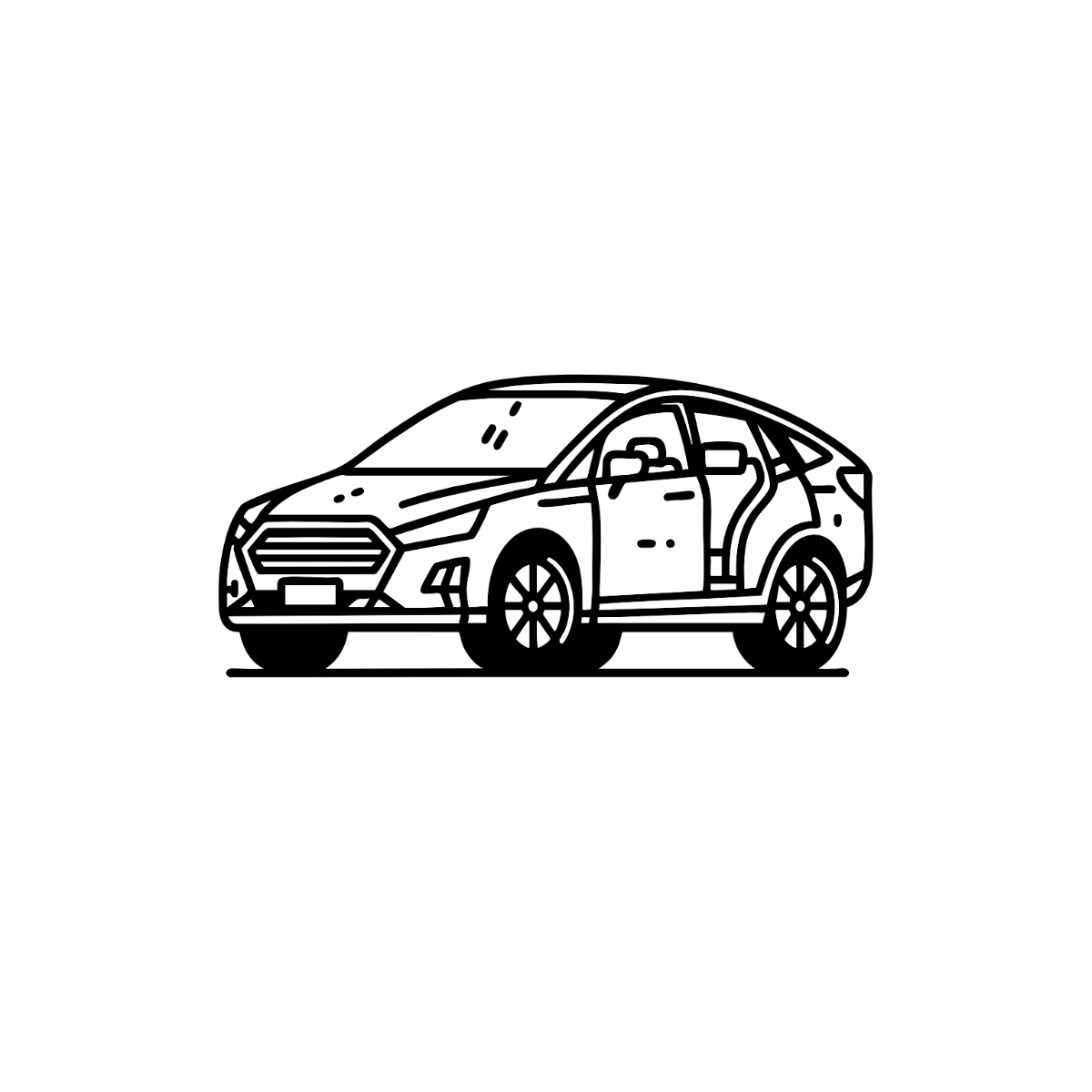 Outline Car Clipart - Edit Online | Template.net