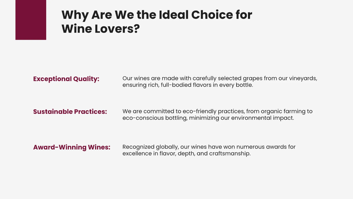 Free Wine Presentation Template to Edit Online