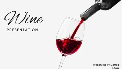 Free Wine Presentation Template to Edit Online