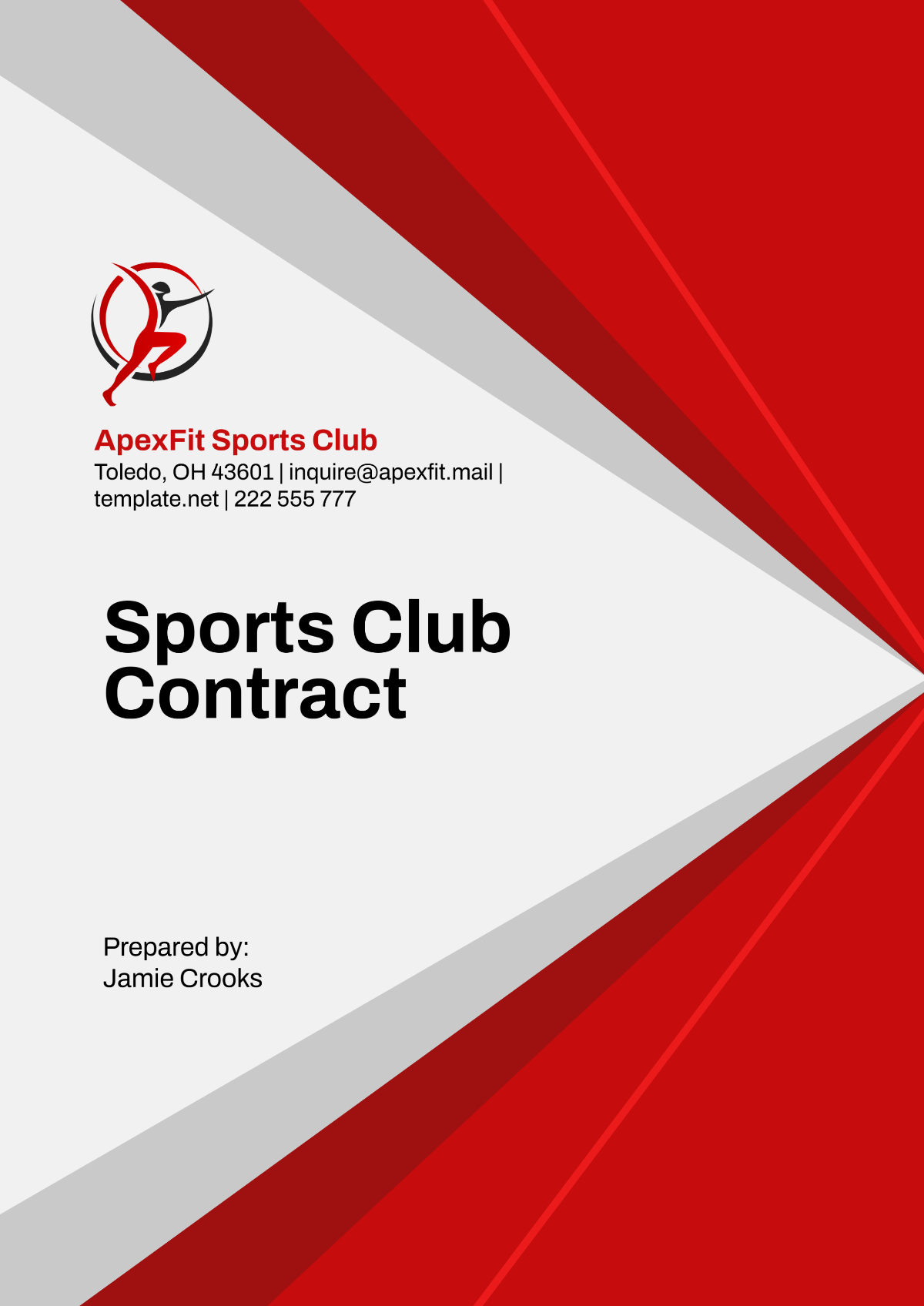 Sports Club Contract Template - Edit Online & Download