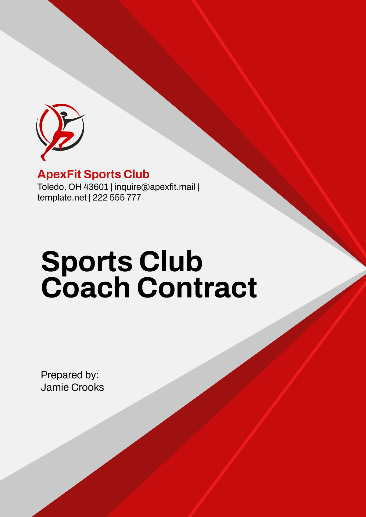 Sports Club Coach Contract Template - Edit Online & Download