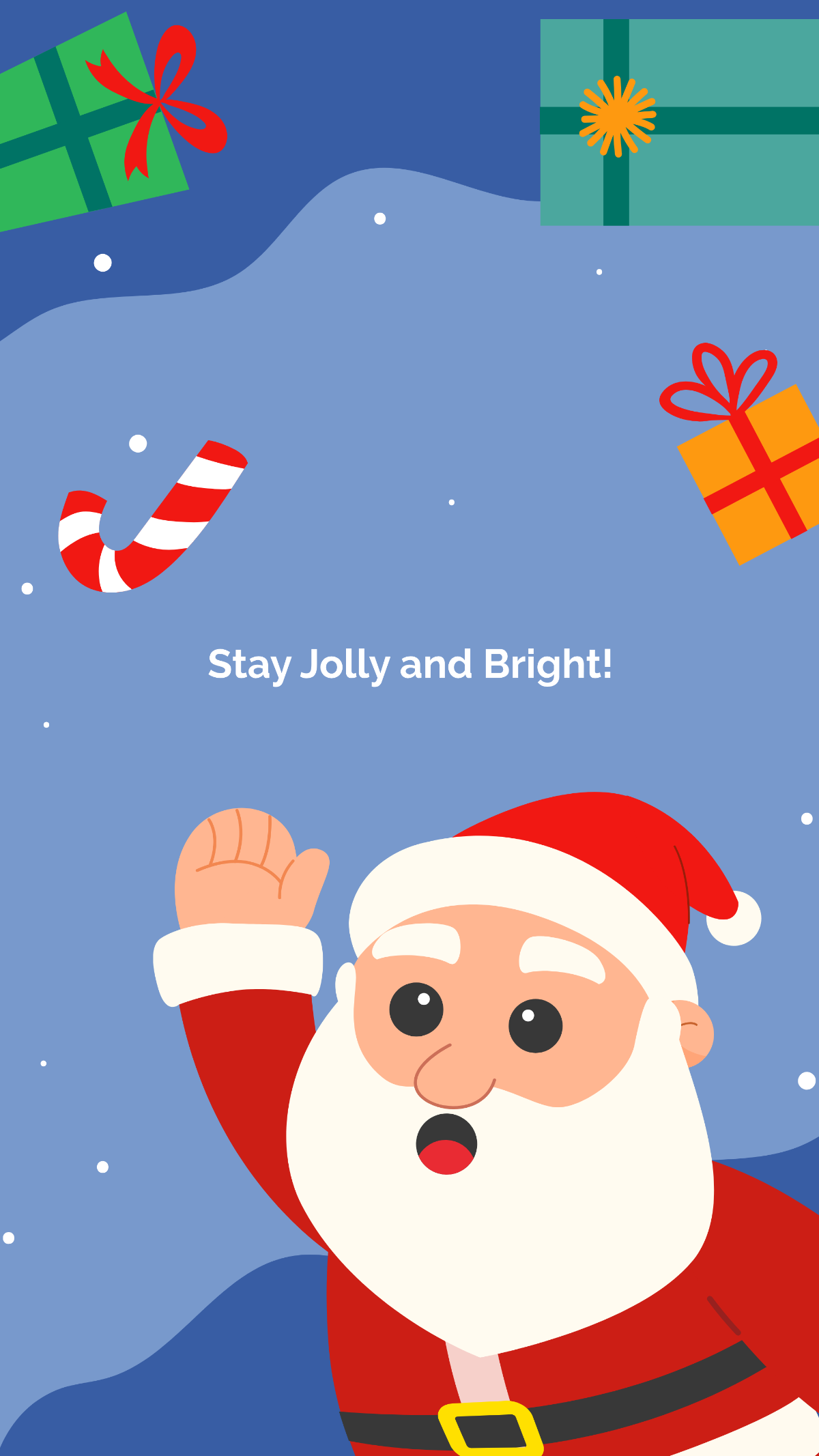 Christmas Wallpaper with Santa