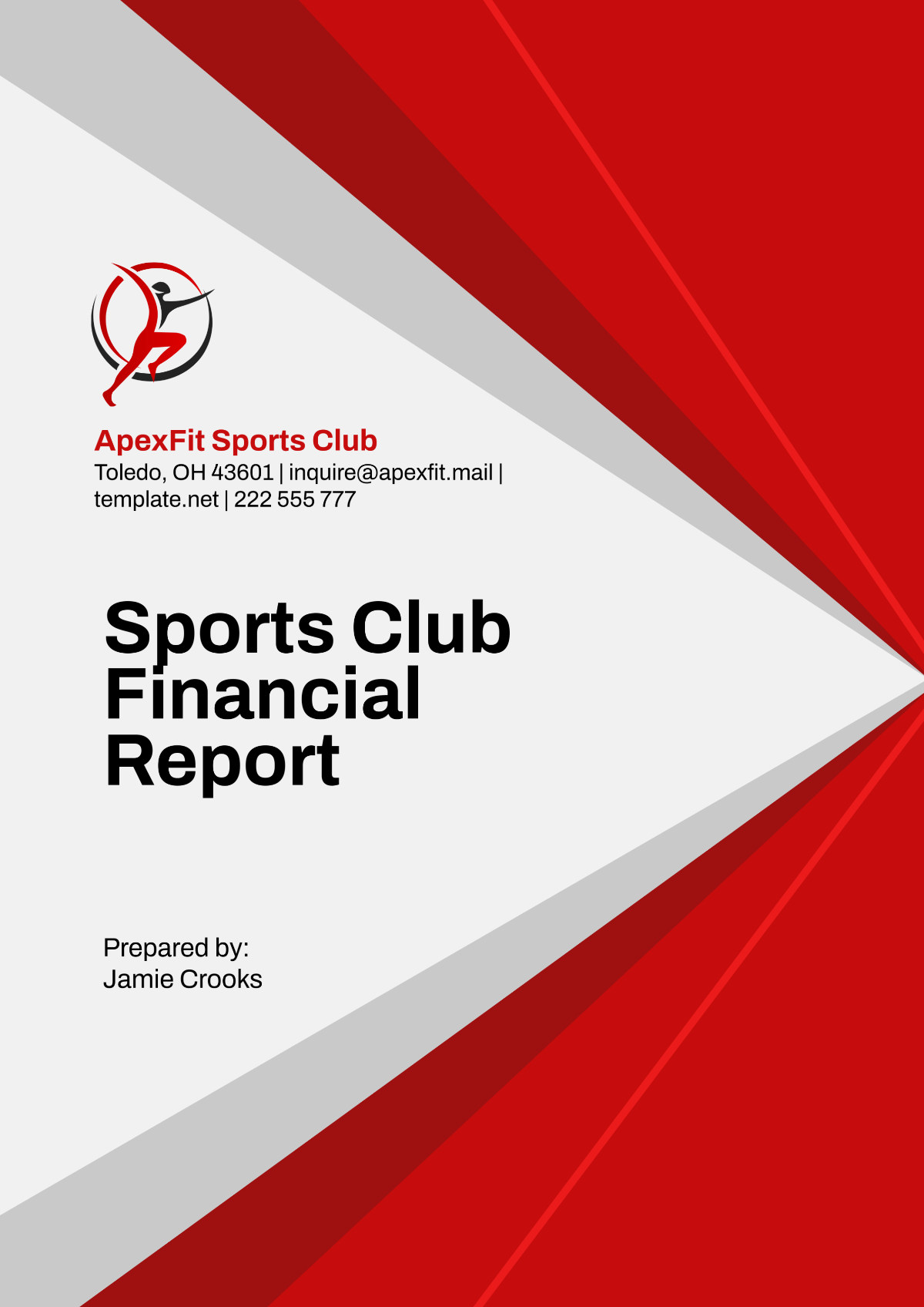 Sports Club Financial Report Template - Edit Online & Download