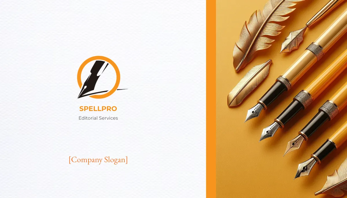 Free Editorial Service Business Card Template to Edit Online