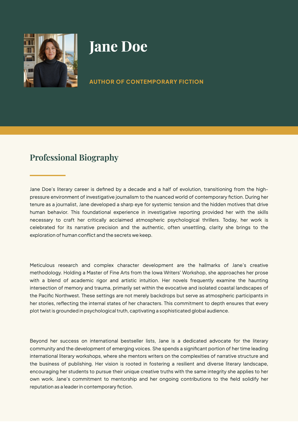 Minimalist Bio Template - Download