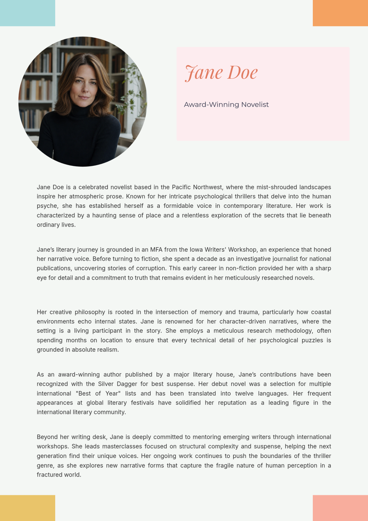 Modern Bio Template - Download
