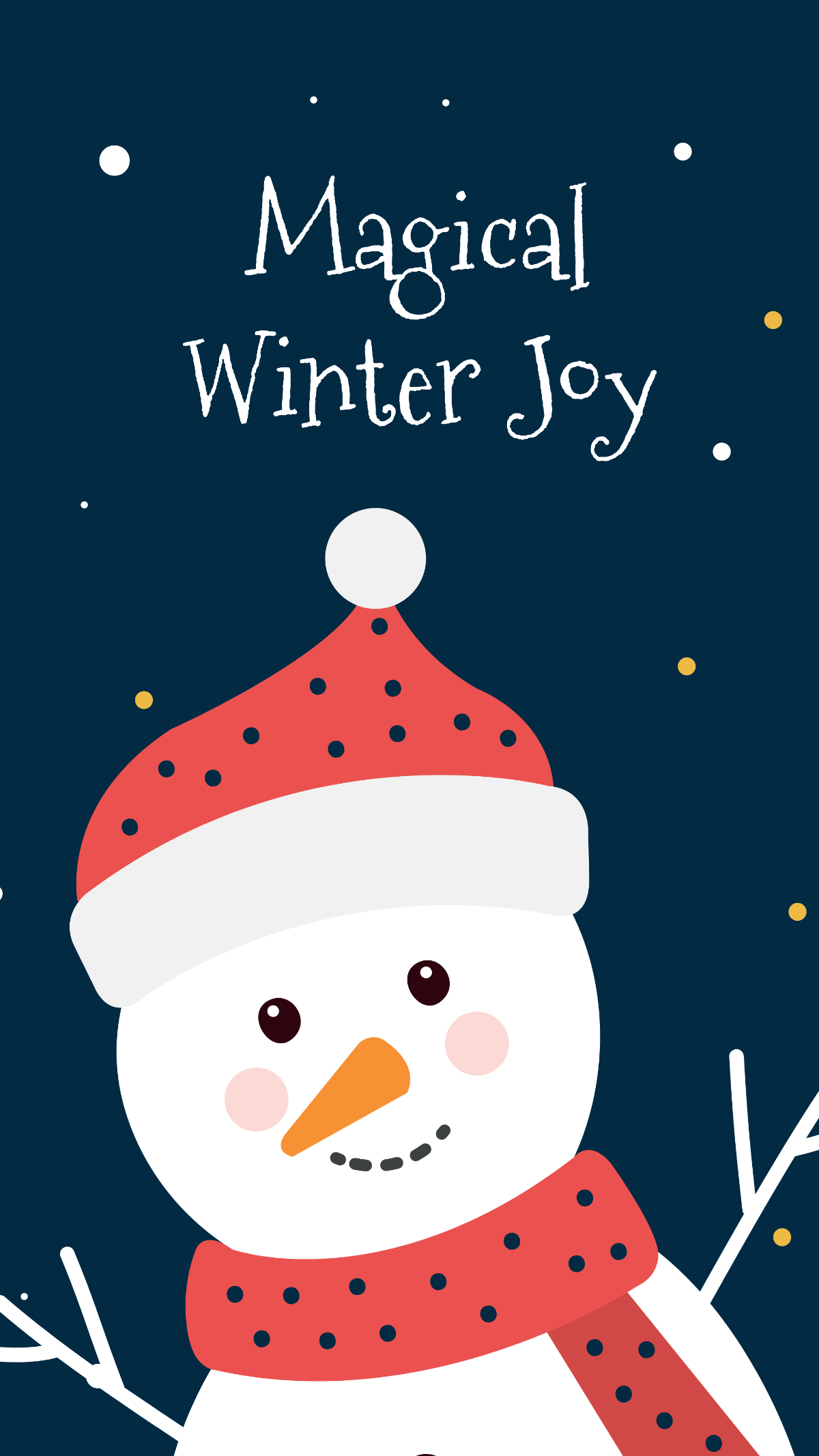 Christmas Snowman Wallpaper