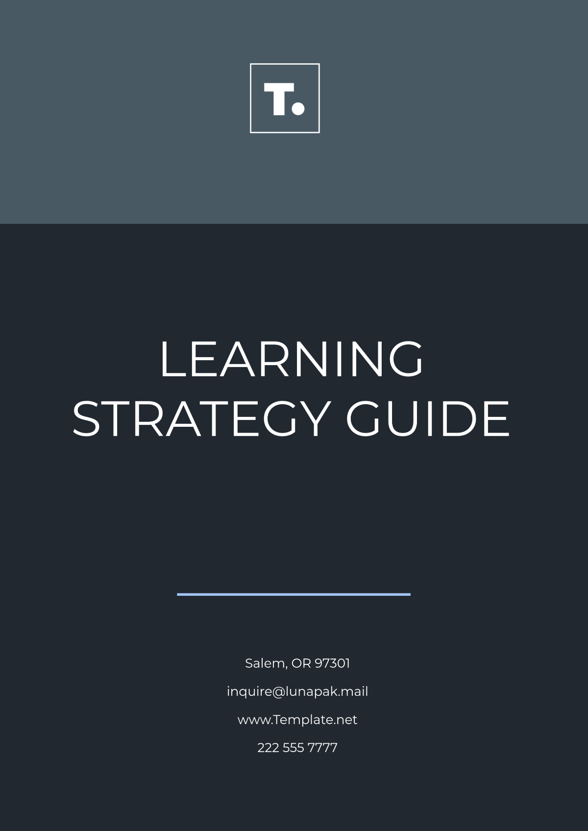 Learning Strategy Guide Template - Edit Online & Download