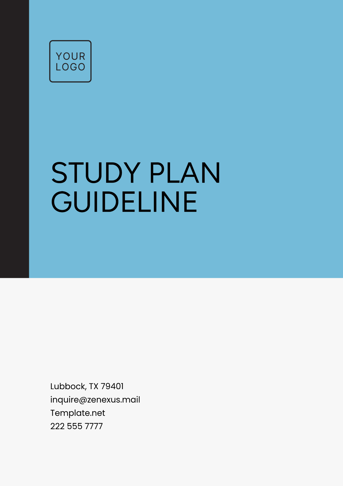 Professional Study Plan Guideline Template - Edit Online & Download