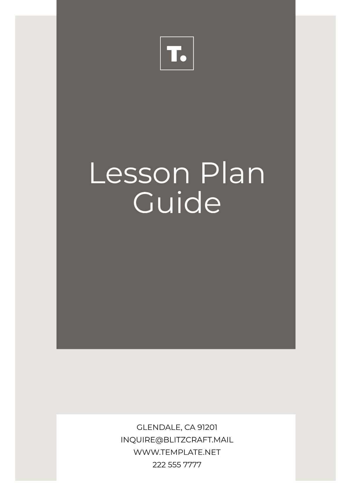 Lesson Plan Guide Template - Edit Online & Download