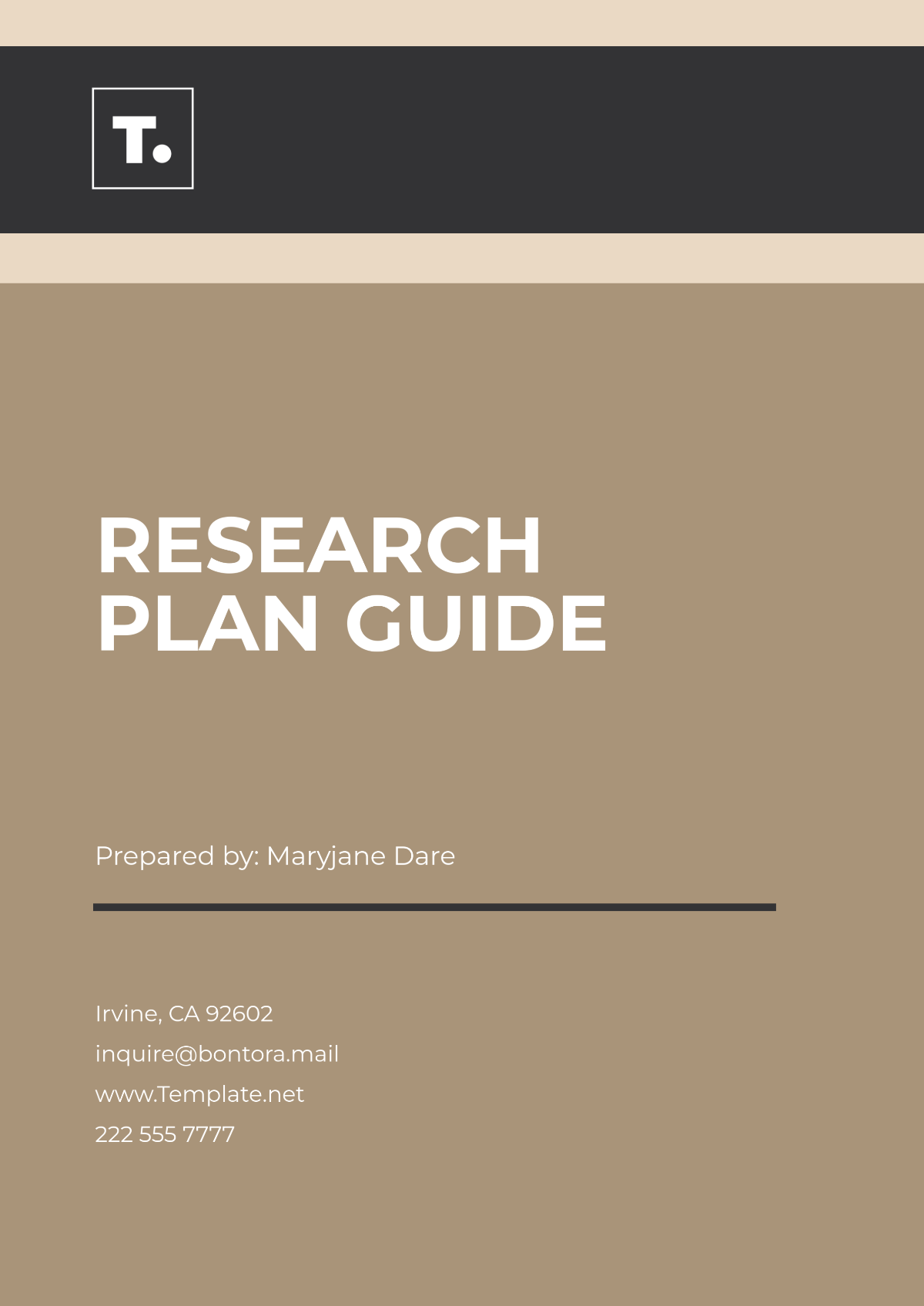 Research Plan Guide Template - Edit Online & Download