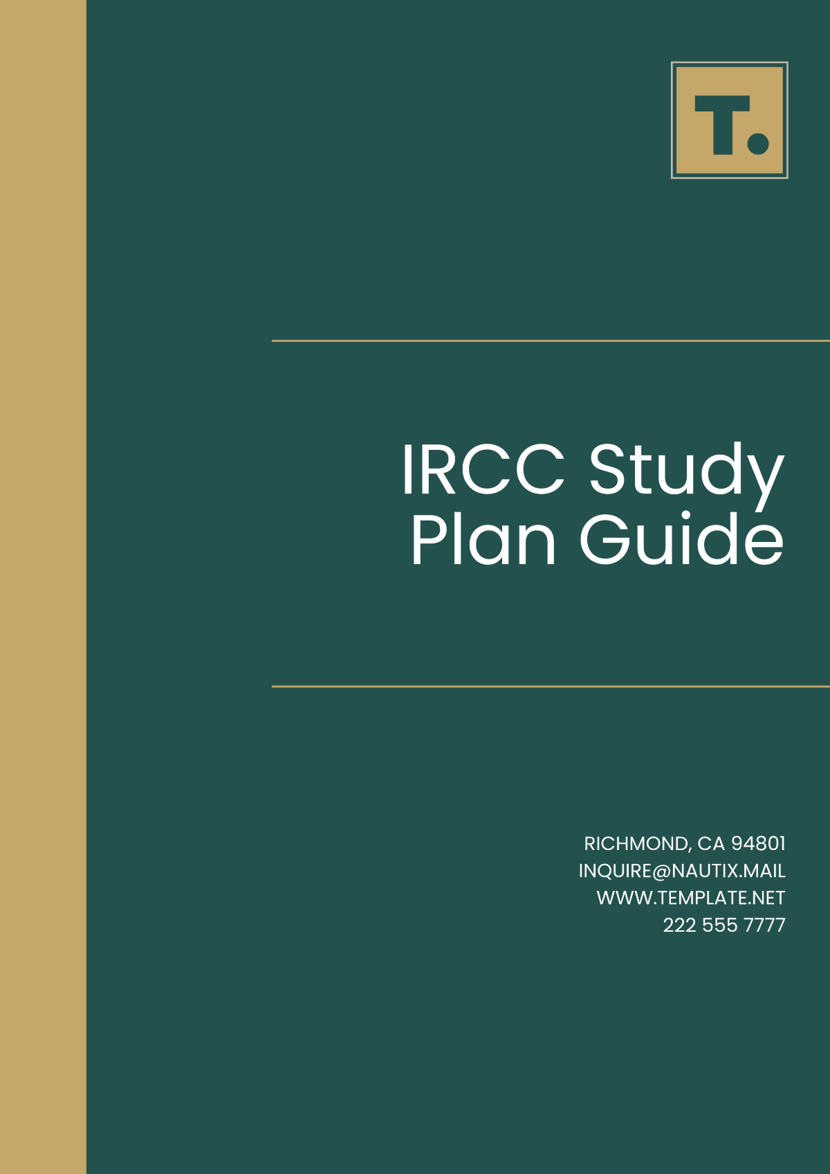 IRCC Study Plan Guide Template - Edit Online & Download