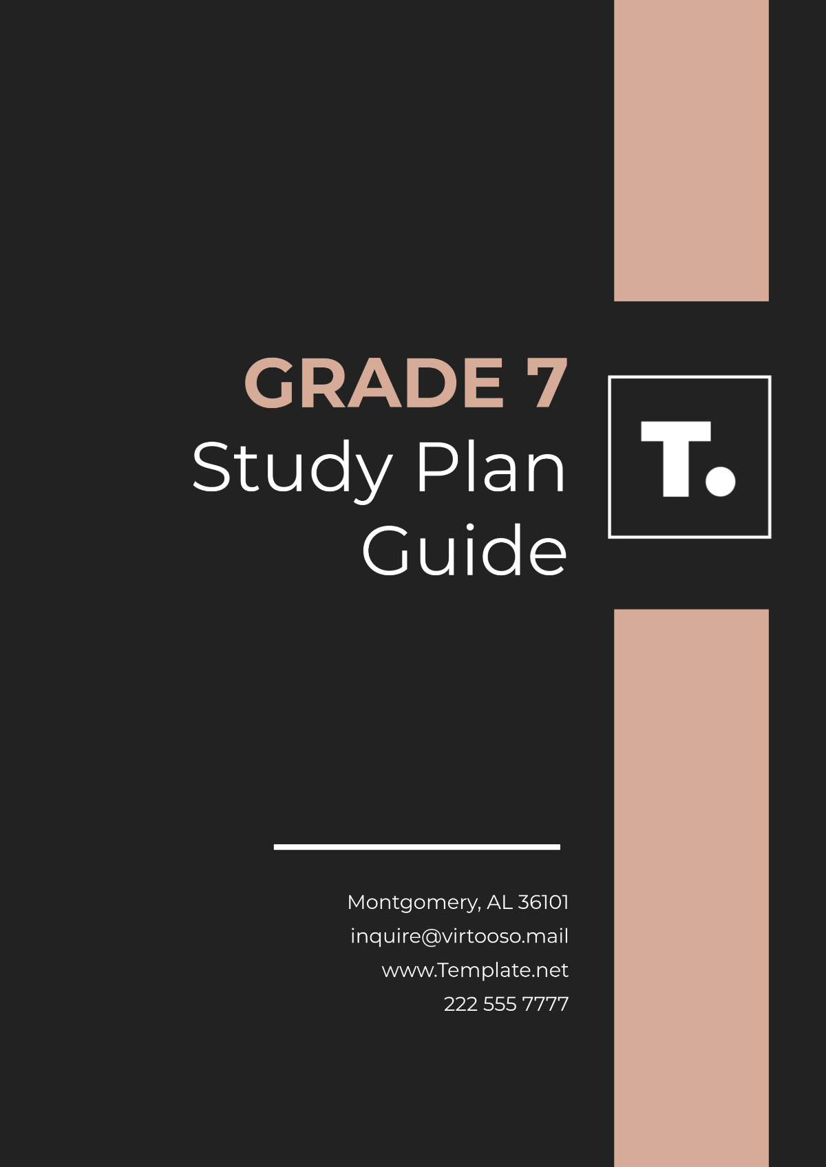 Grade 7 Study Plan Guide Template - Edit Online & Download