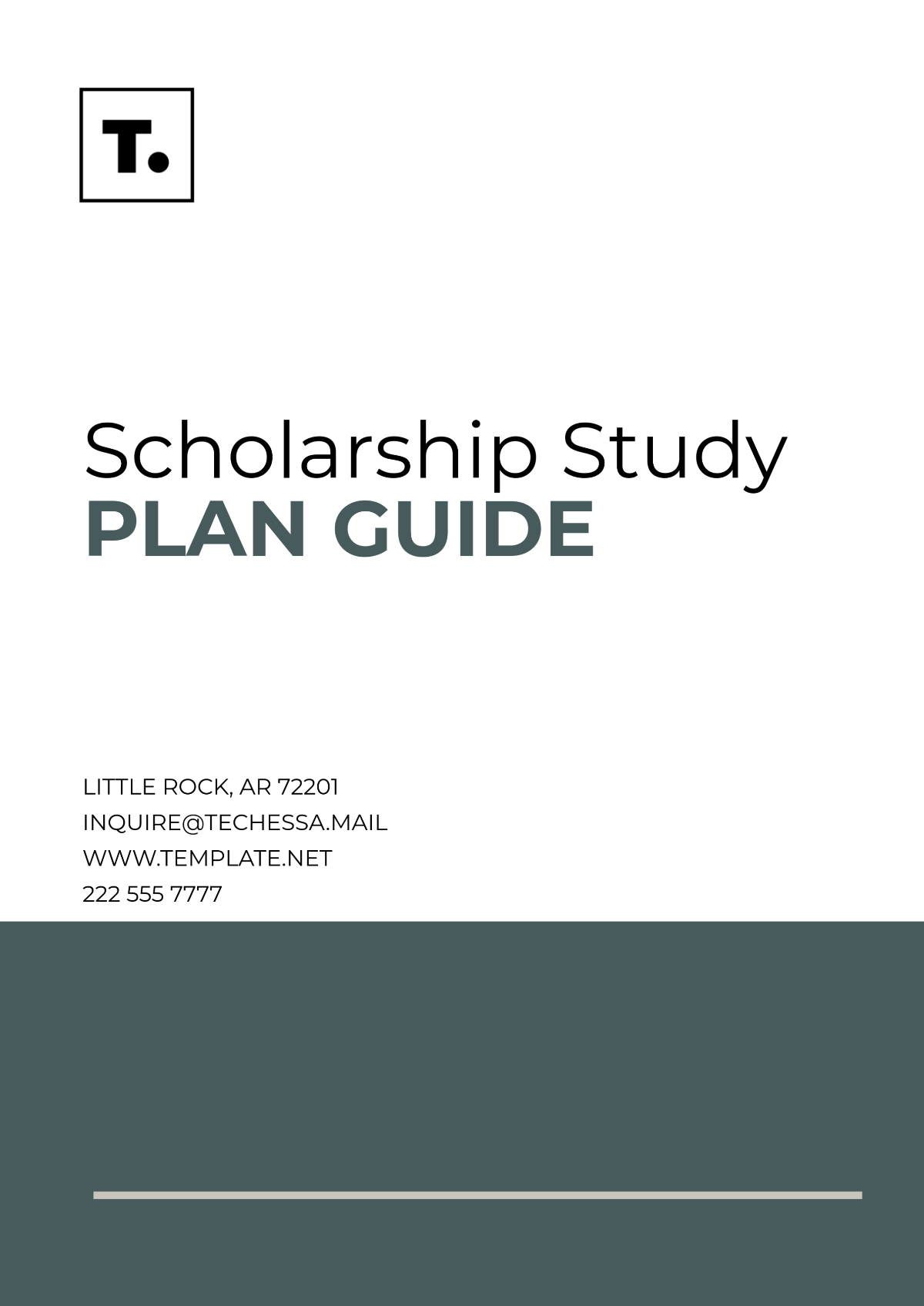 Scholarship Study Plan Guide Template - Edit Online & Download