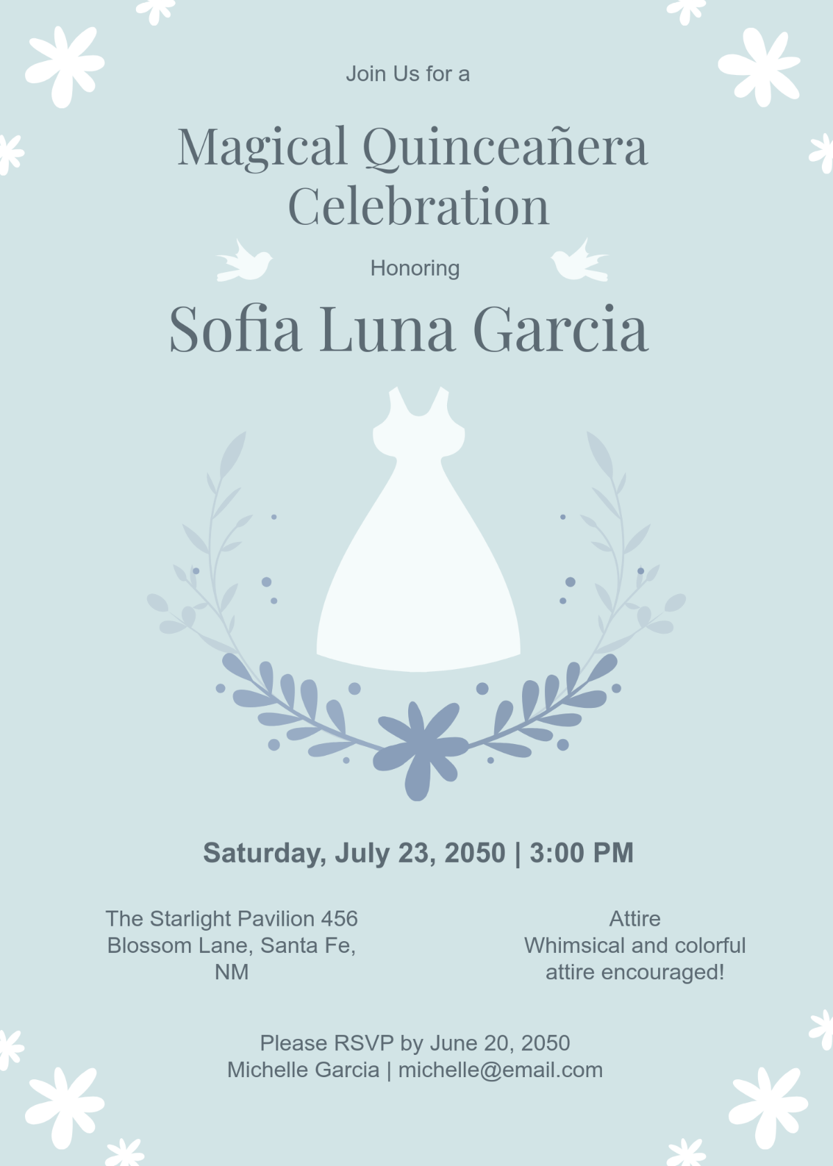 Creative Quinceañera Invitation