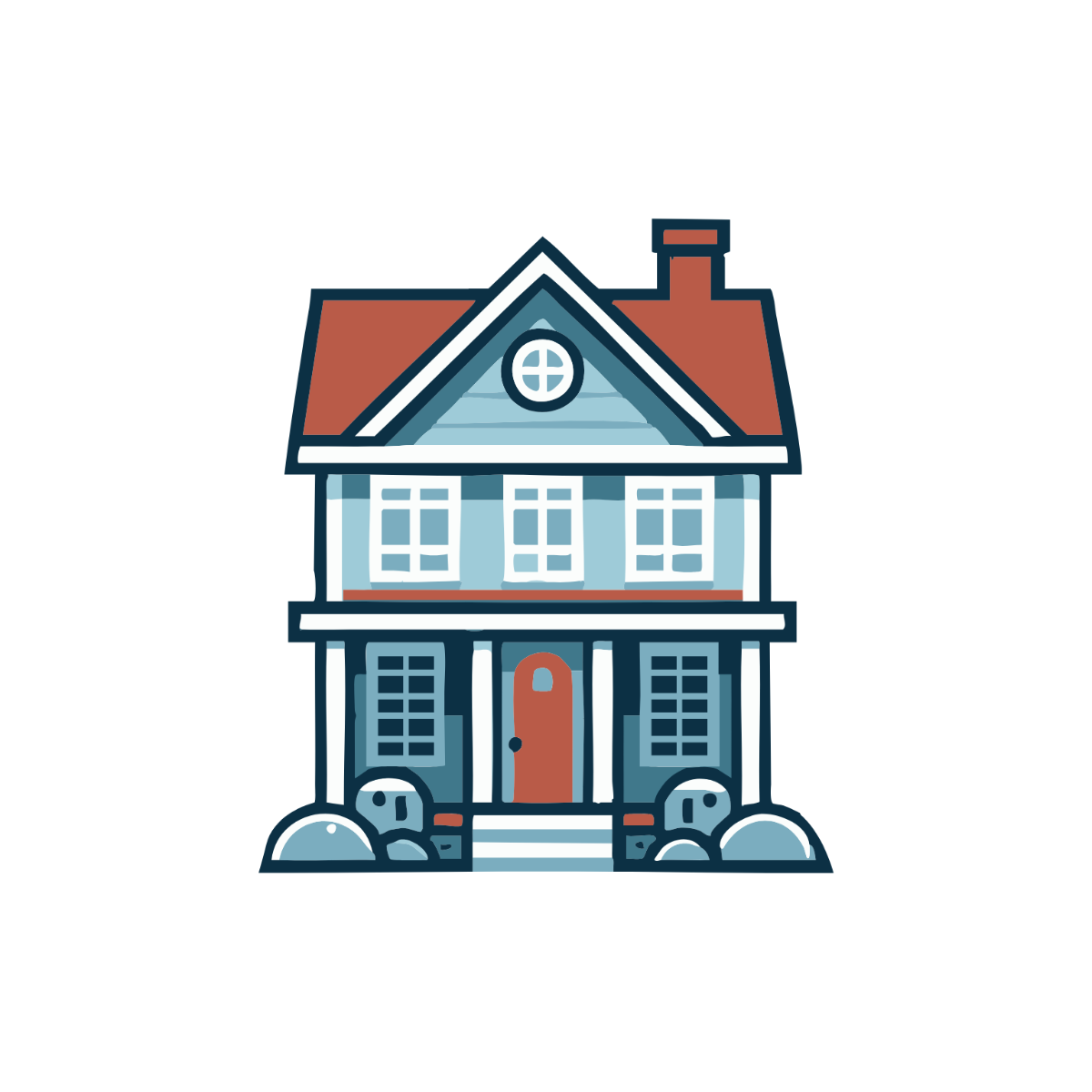 Free Suburban House Clipart Template - Edit Online & Download