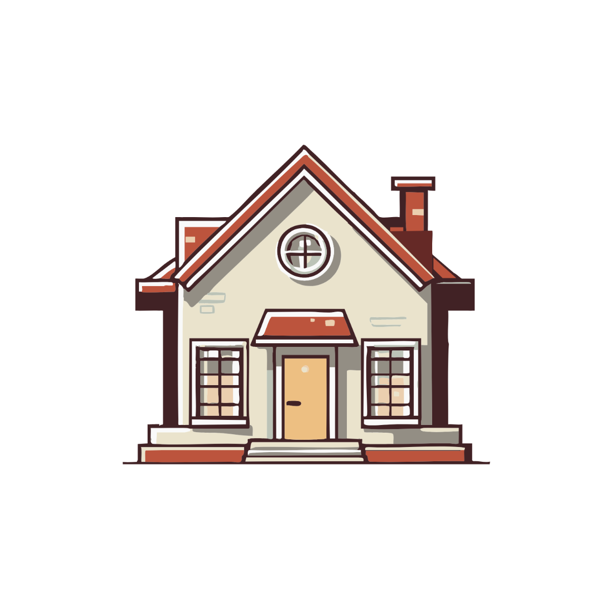 Free Real Estate House Clipart Template - Edit Online & Download