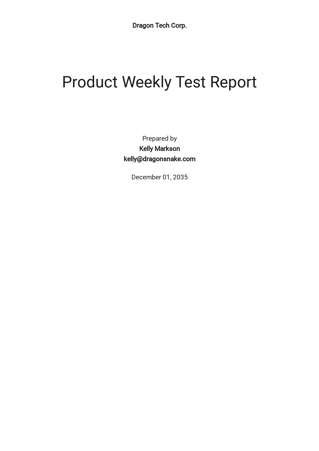 20+ IT/Software Report Templates - Free Downloads  Template.net Regarding Weekly Test Report Template