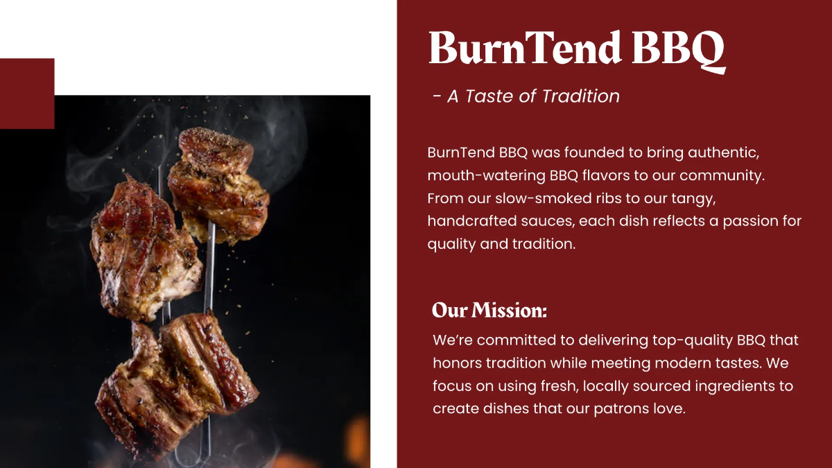 Free BBQ Presentation Template to Edit Online