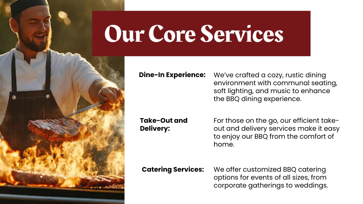 Free BBQ Presentation Template to Edit Online