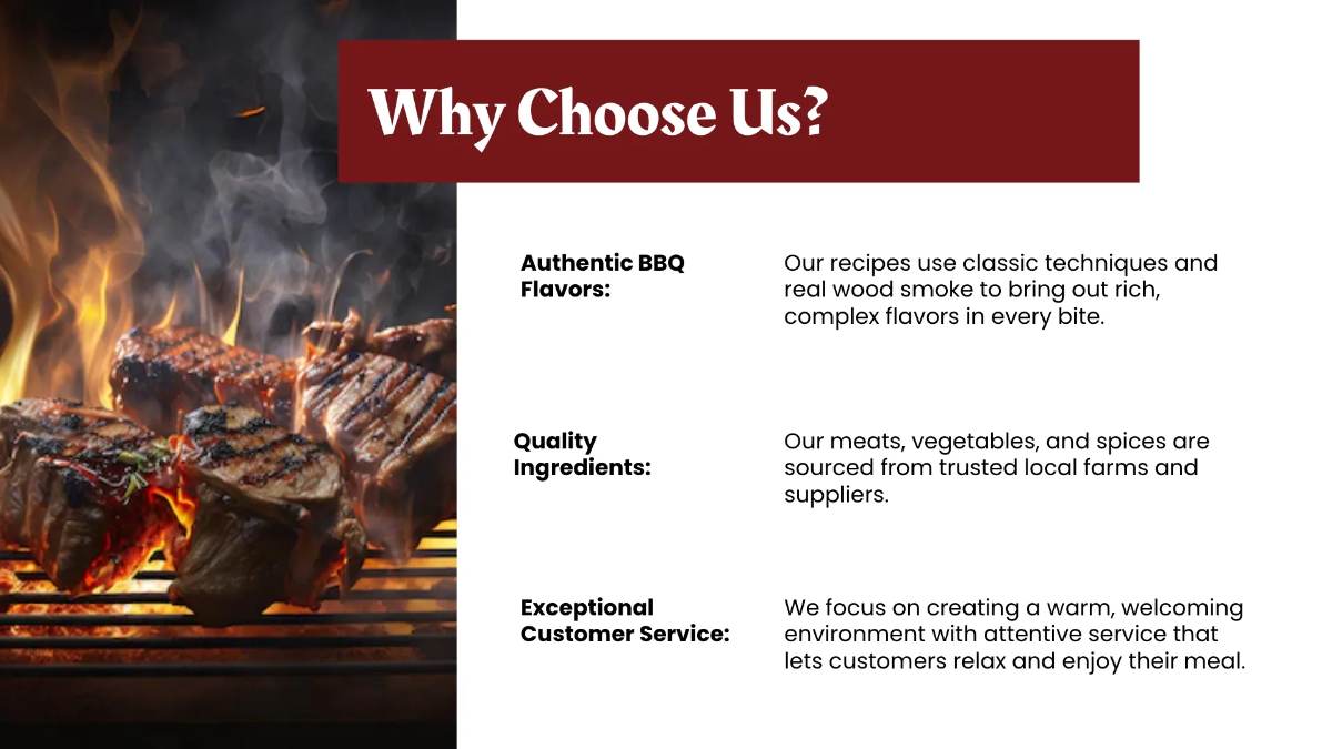 Free BBQ Presentation Template to Edit Online