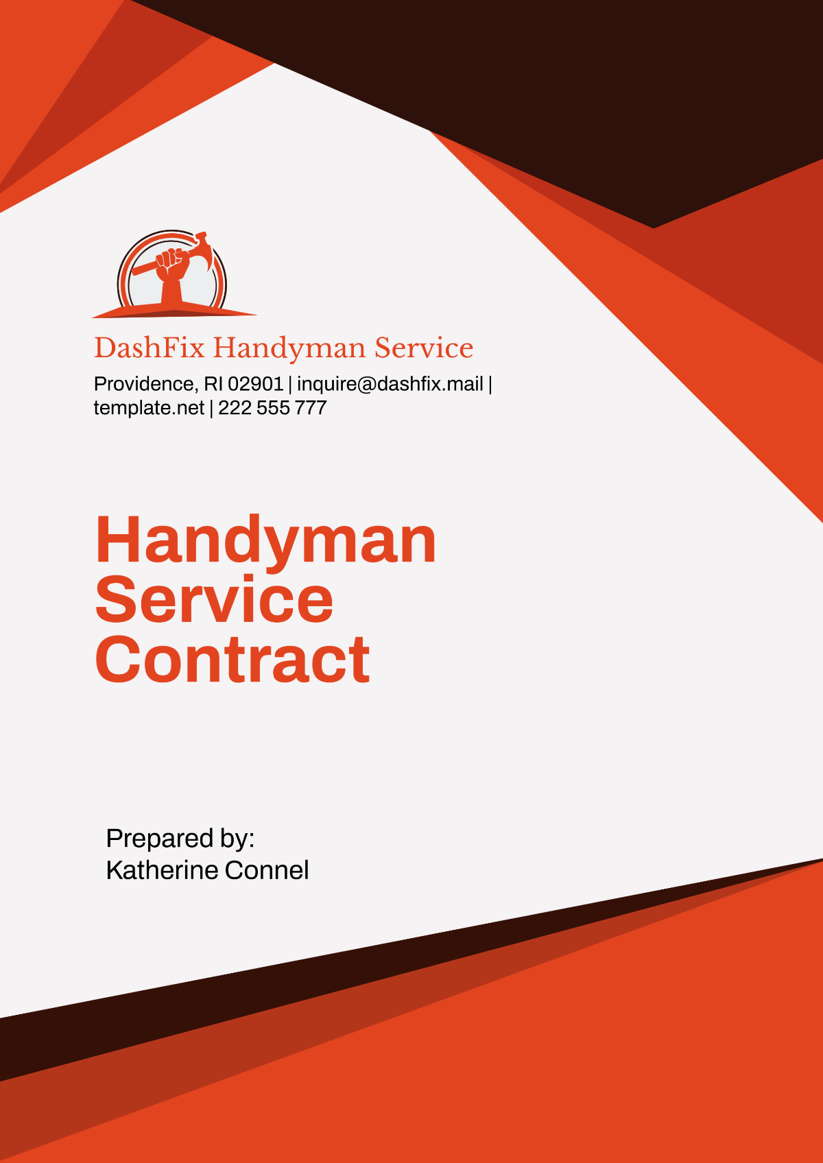 Handyman Service Contract Template - Edit Online & Download