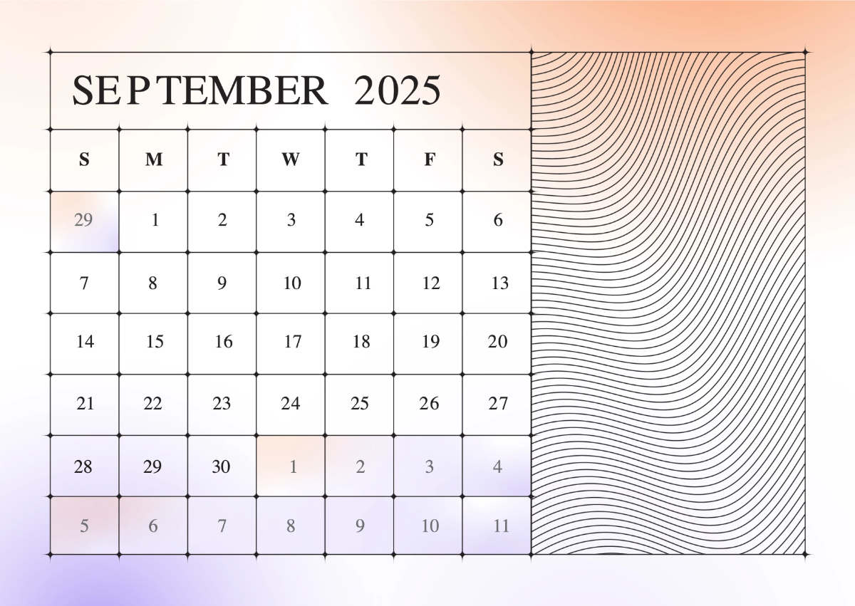 Free Blank 2025 Calendar Template to Edit Online
