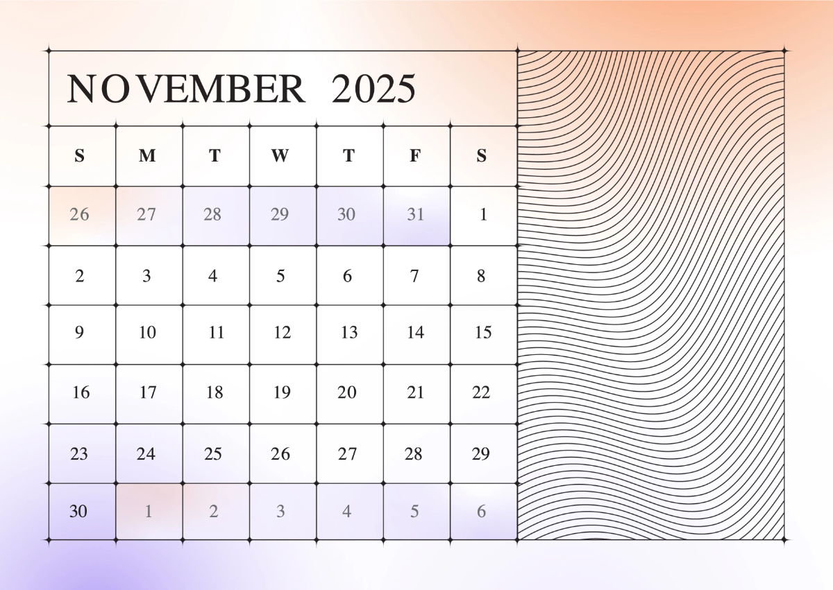 Free Blank 2025 Calendar Template to Edit Online