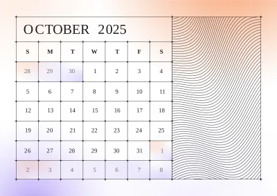 Free Blank 2025 Calendar Template to Edit Online