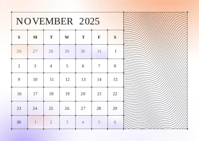 Free Blank 2025 Calendar Template to Edit Online