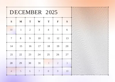 Free Blank 2025 Calendar Template to Edit Online