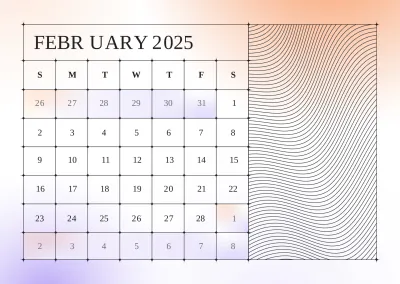 Free Blank 2025 Calendar Template to Edit Online