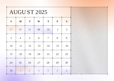 Free Blank 2025 Calendar Template to Edit Online