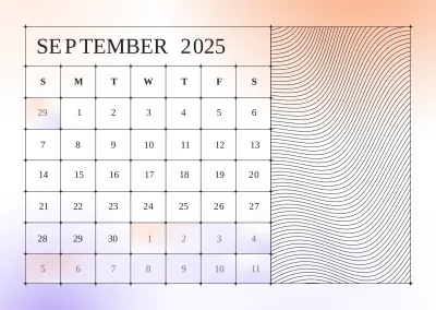 Free Blank 2025 Calendar Template to Edit Online