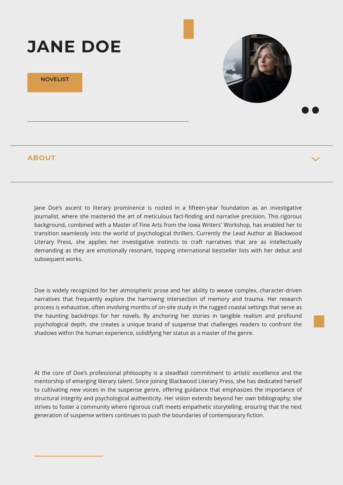Clean Bio Template - Download