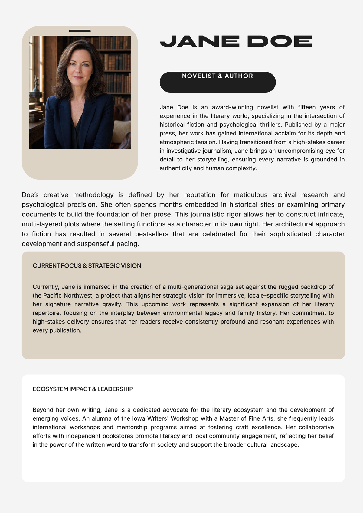 Blue Bio Template - Download