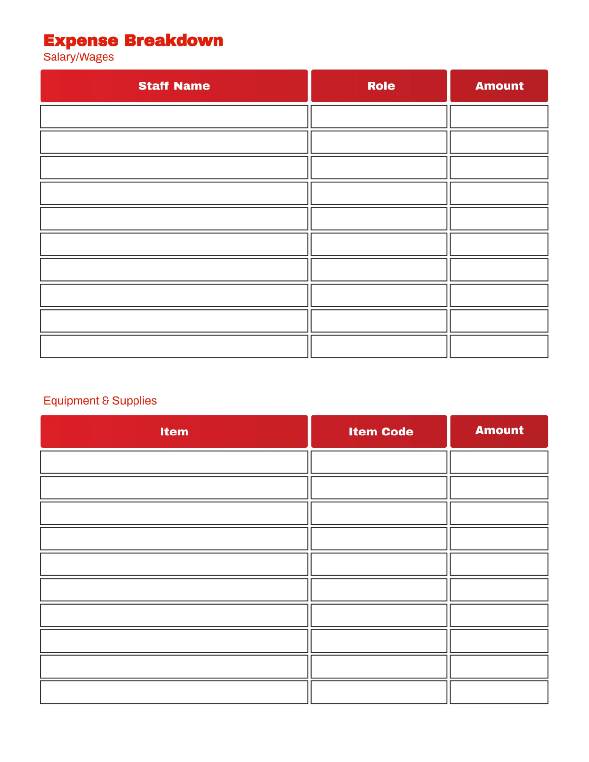 Free Sports Club Budget Planner Template to Edit Online
