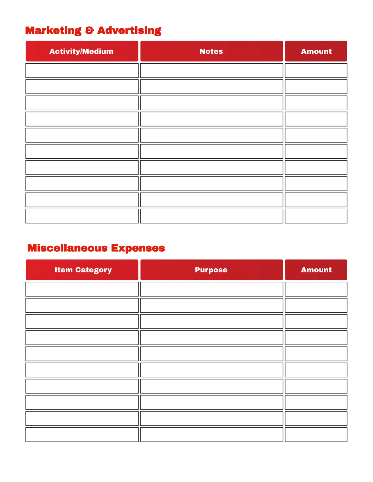Free Sports Club Budget Planner Template to Edit Online