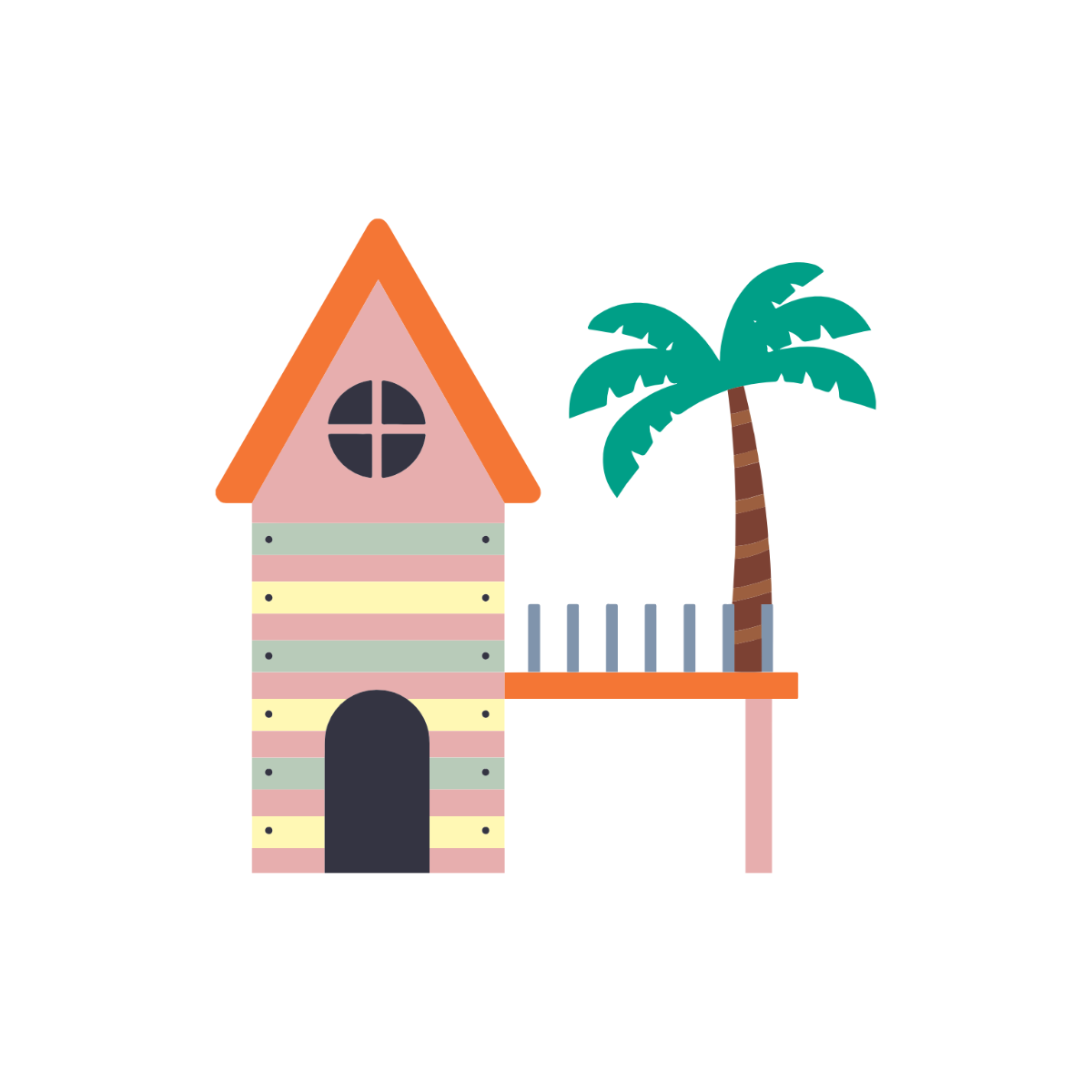 Beach House Clipart