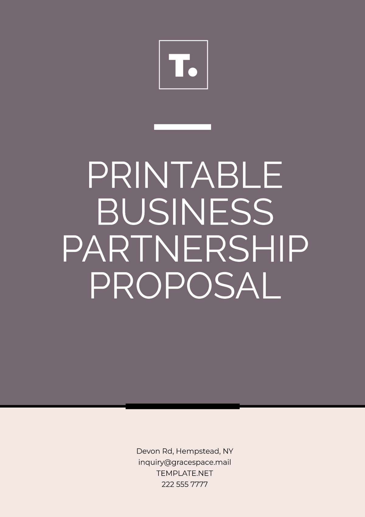 Printable Business Partnership Proposal Template - Edit Online & Download