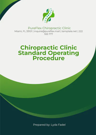 Free Chiropractic Clinic Standard Operating Procedure Template to Edit Online