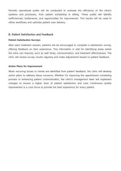 Free Chiropractic Clinic Standard Operating Procedure Template to Edit Online