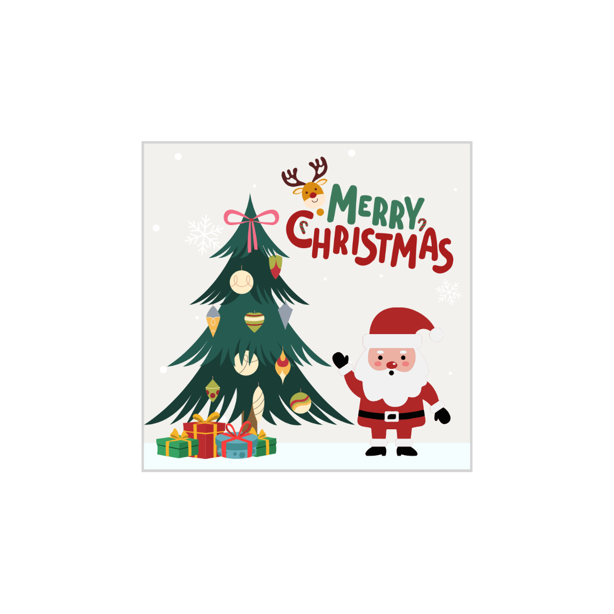 Professional Christmas Card Clipart