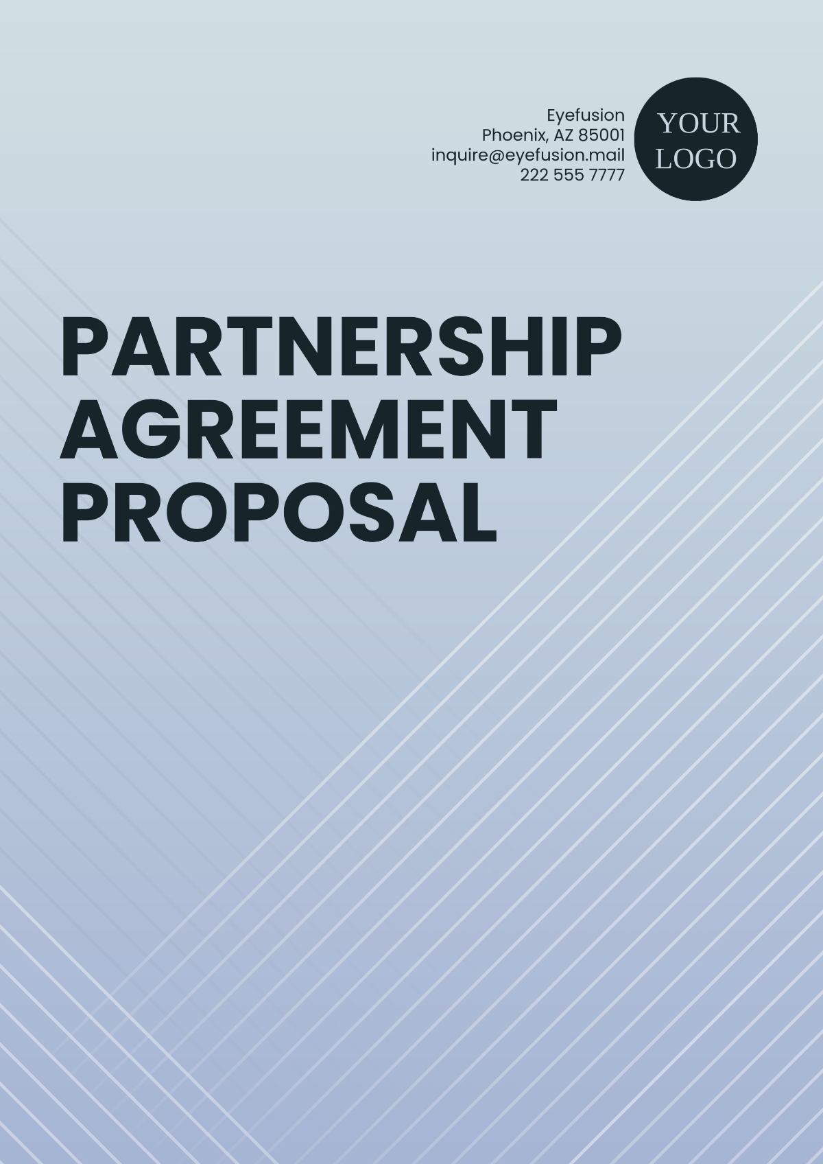 Partnership Agreement Proposal Template - Edit Online & Download