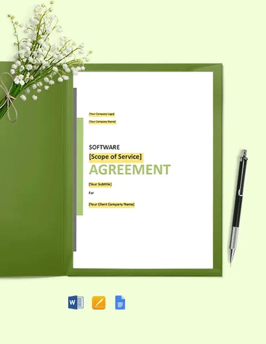 Customised Software Development Agreement Template