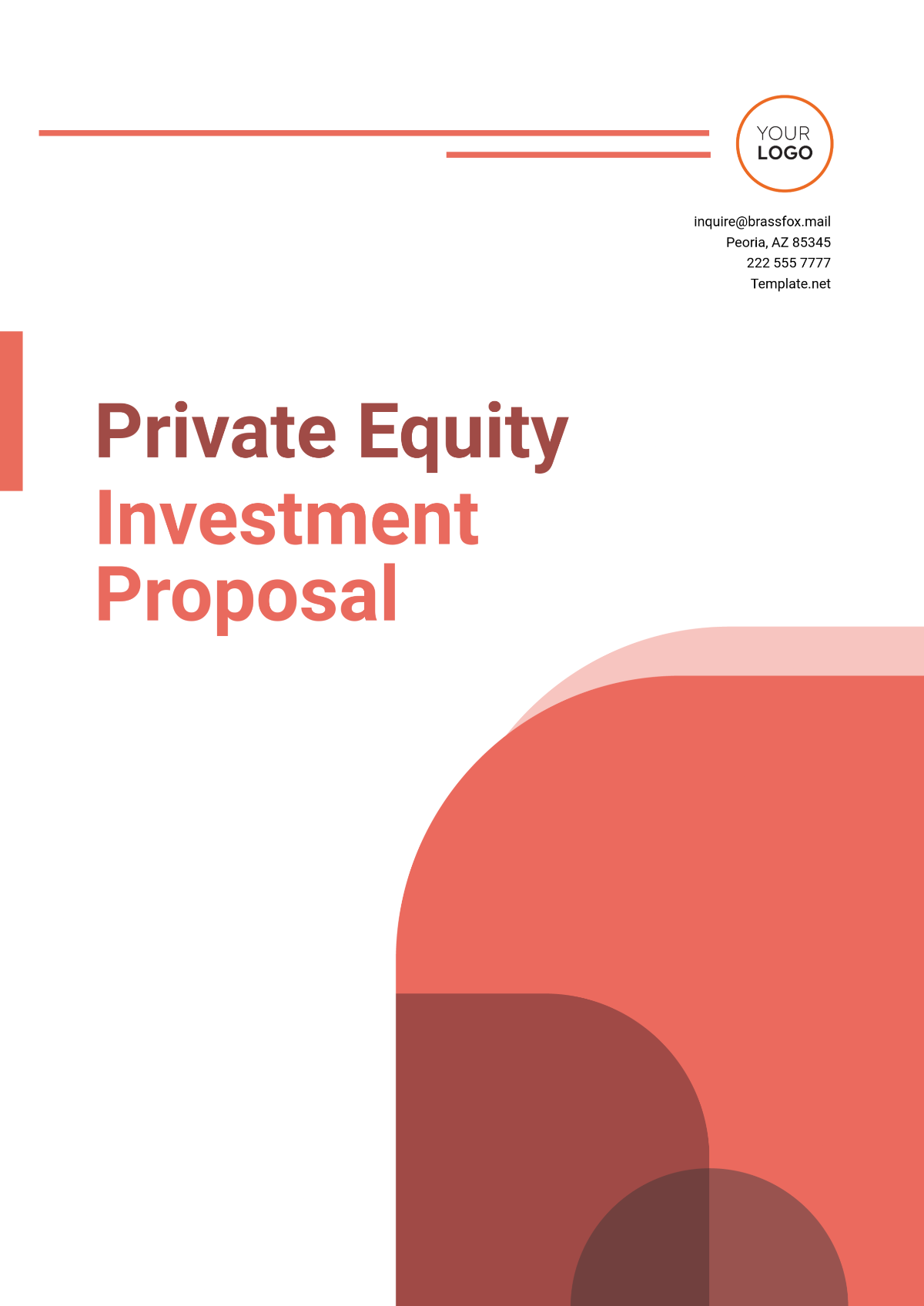 Private Equity Investment Proposal Template - Edit Online & Download