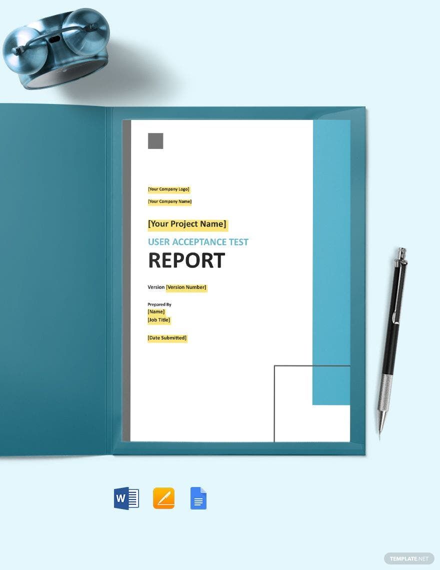 Free User Acceptance Test Report Template