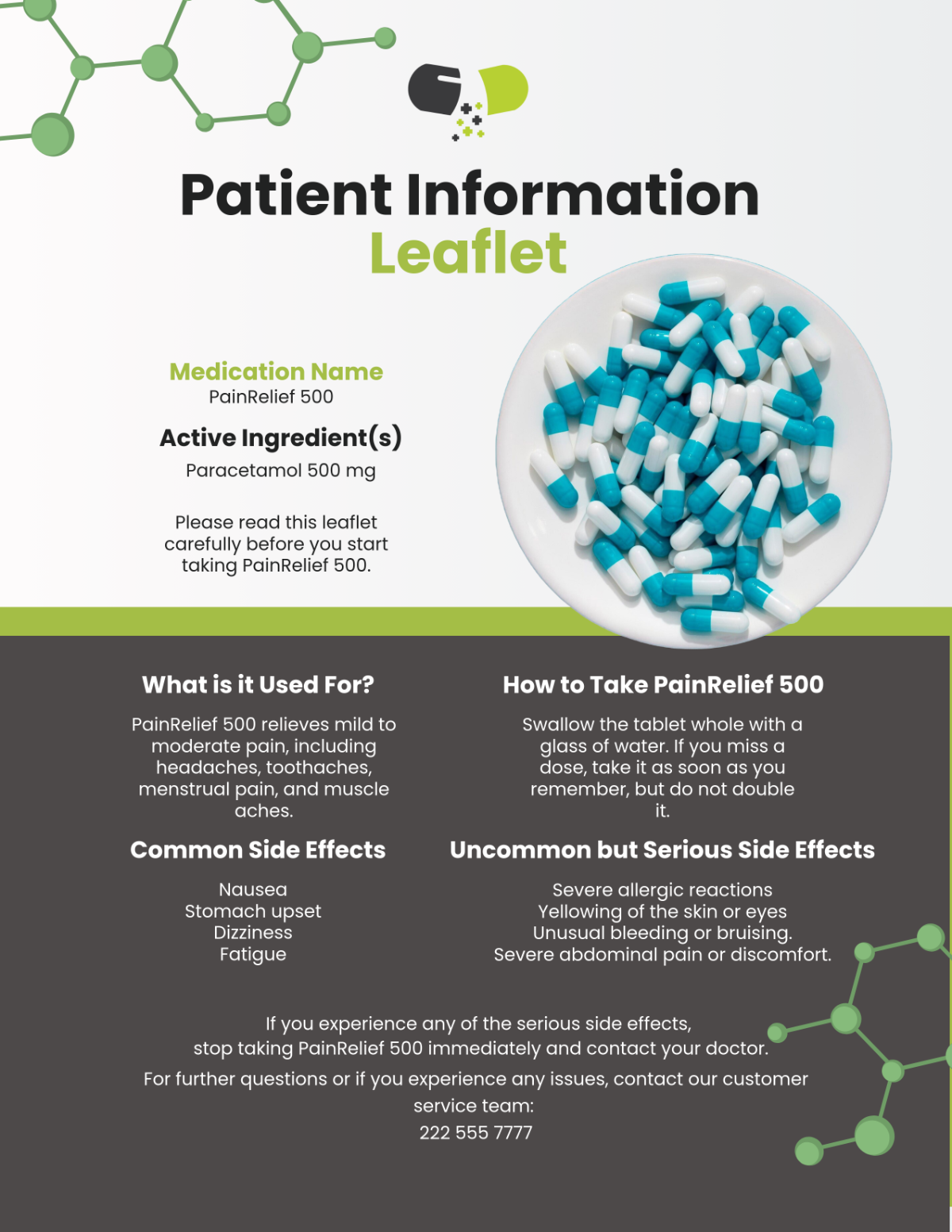 Pharmaceutical Patient Information Leaflet Template - Edit Online & Download