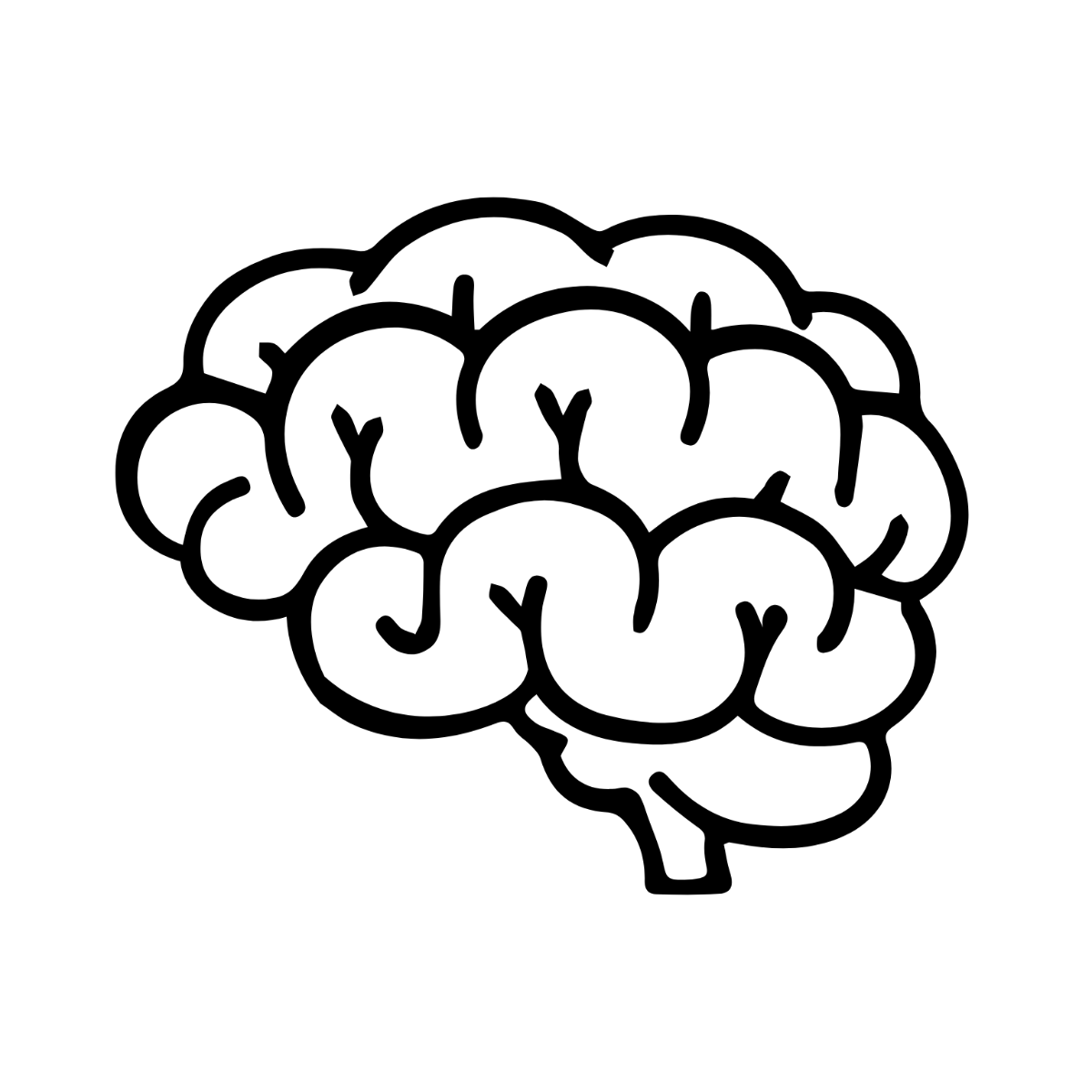 Editable Brain Clipart